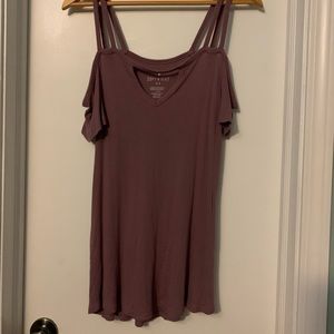 Large American Eagle Cold Shoulder Top